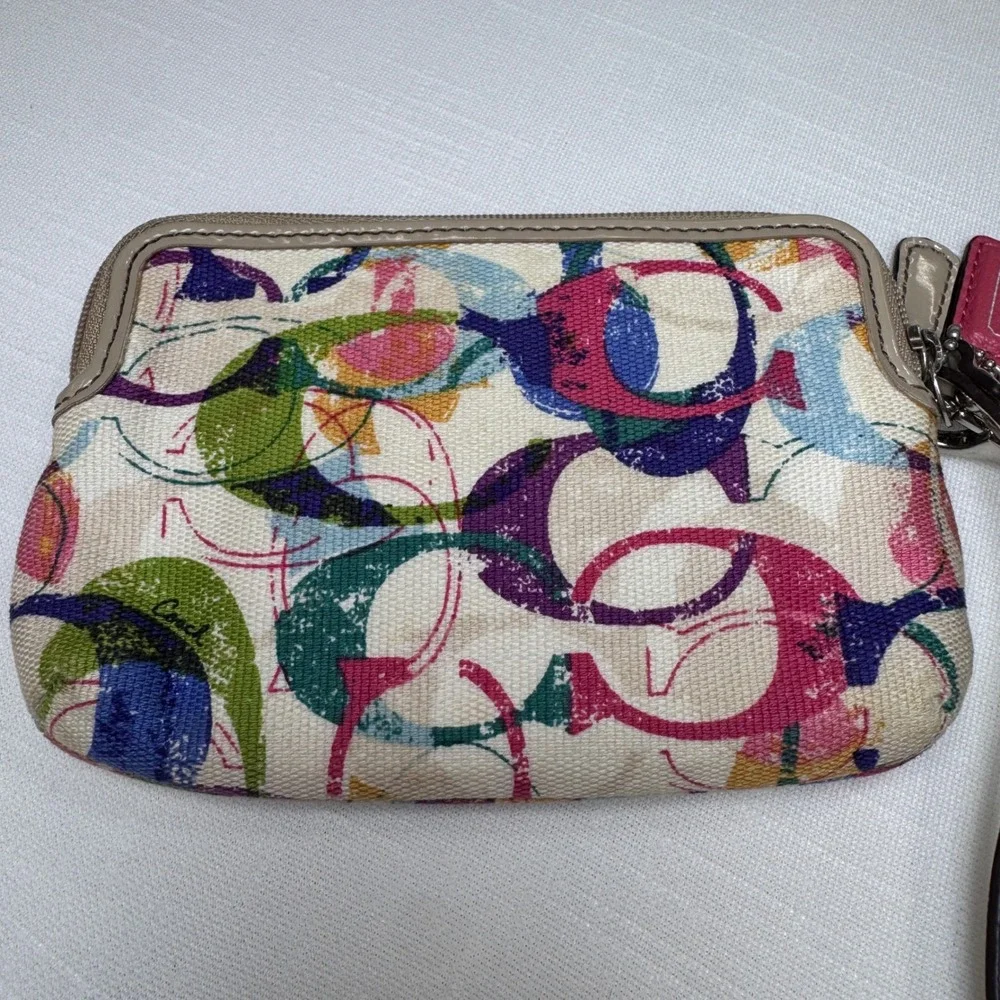 Coach wristlet pouch